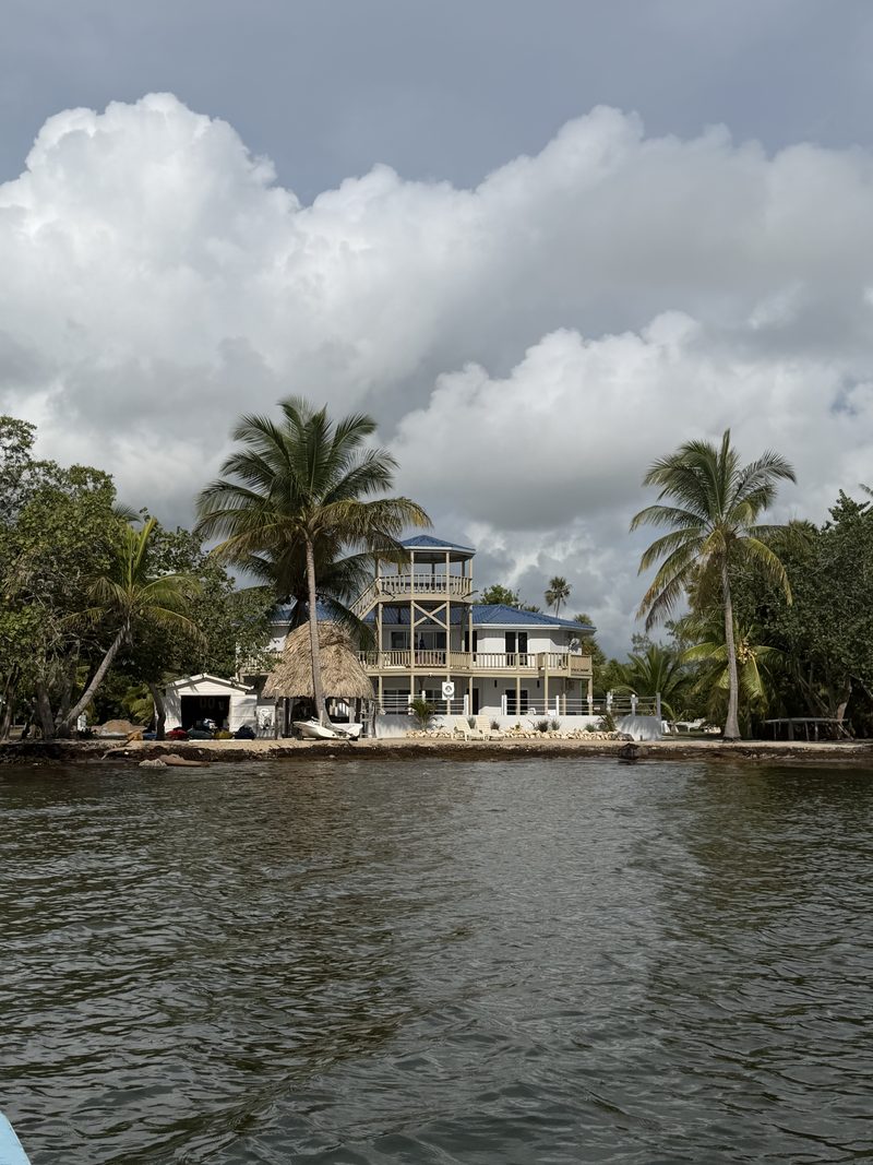 The villa from the water
